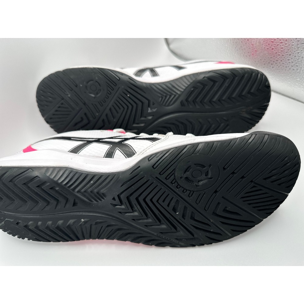 ASICS Gel-Dedicate 8 Pickleball Tennis Shoes White Pink Womens SZ 10 - Picture 4 of 8